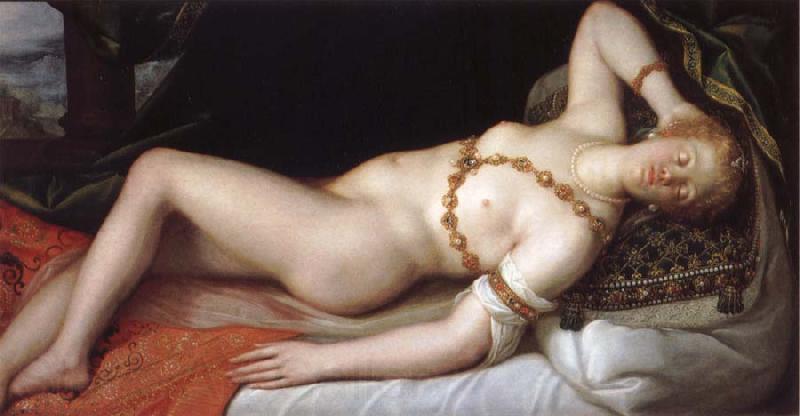 Dirck de Quade van Ravesteyn Venus in repose Norge oil painting art